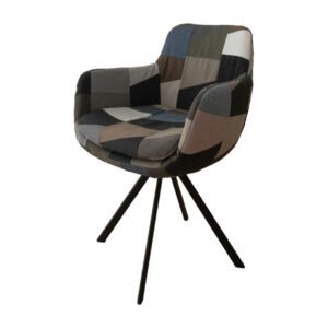 Patchwork Patchwork eetkamerstoel Mandy stof