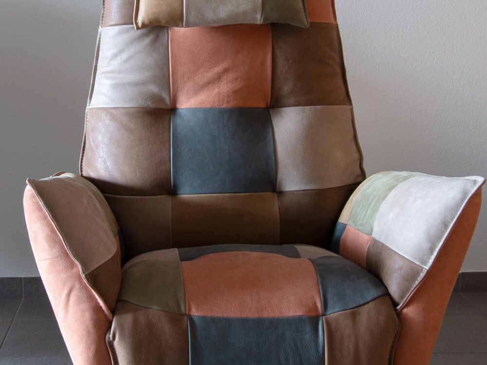 Patchwork relax stoel Justin - Afbeelding 9