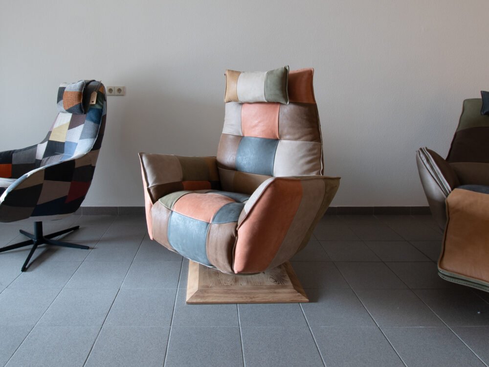 Patchwork relax stoel Justin - Afbeelding 2