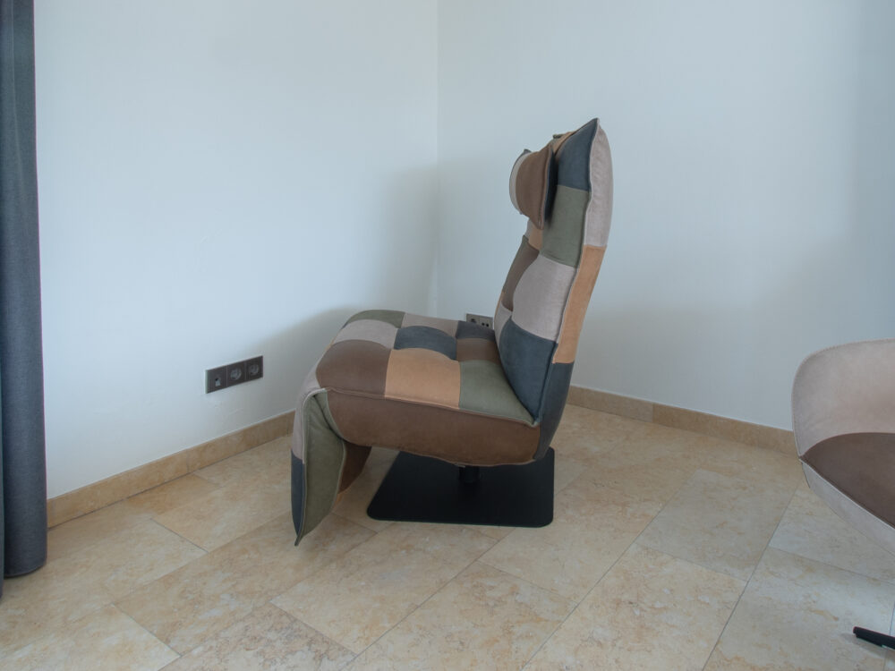 Patchwork relax stoel Luc - Afbeelding 2