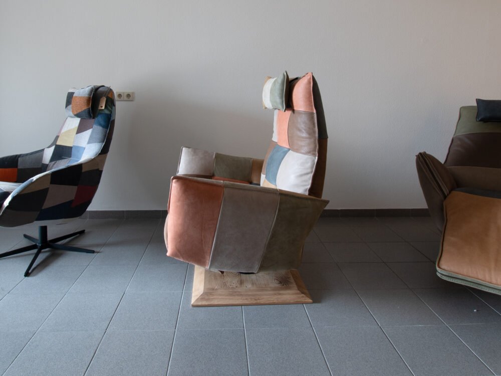 Patchwork relax stoel Justin - Afbeelding 3