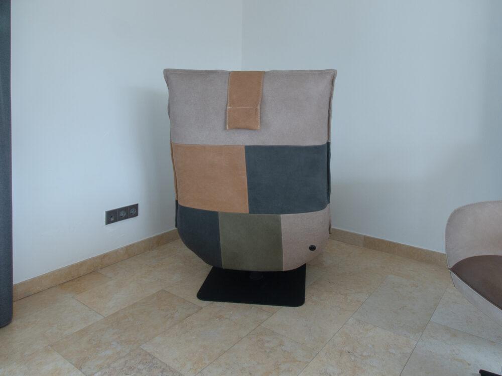 Patchwork relax stoel Luc - Afbeelding 3