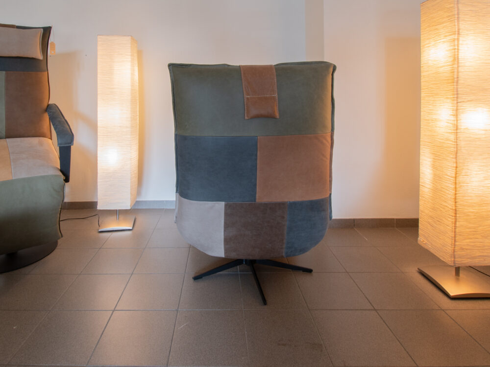Patchwork relax stoel Luc gasveer - Afbeelding 4