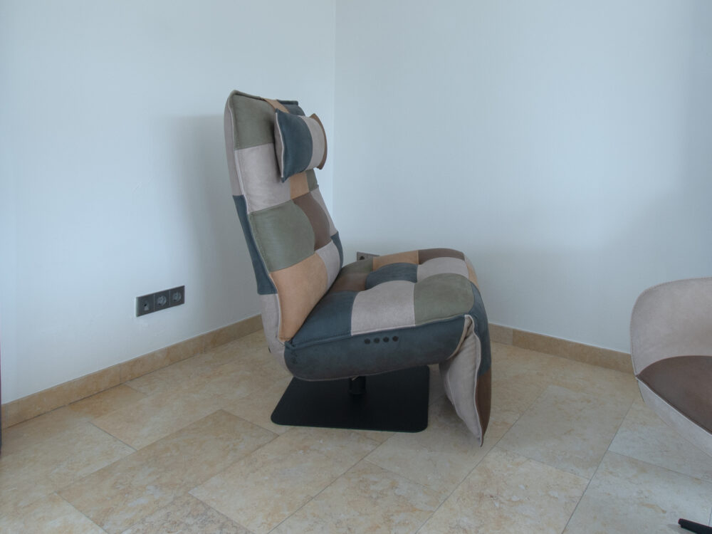 Patchwork relax stoel Luc - Afbeelding 4