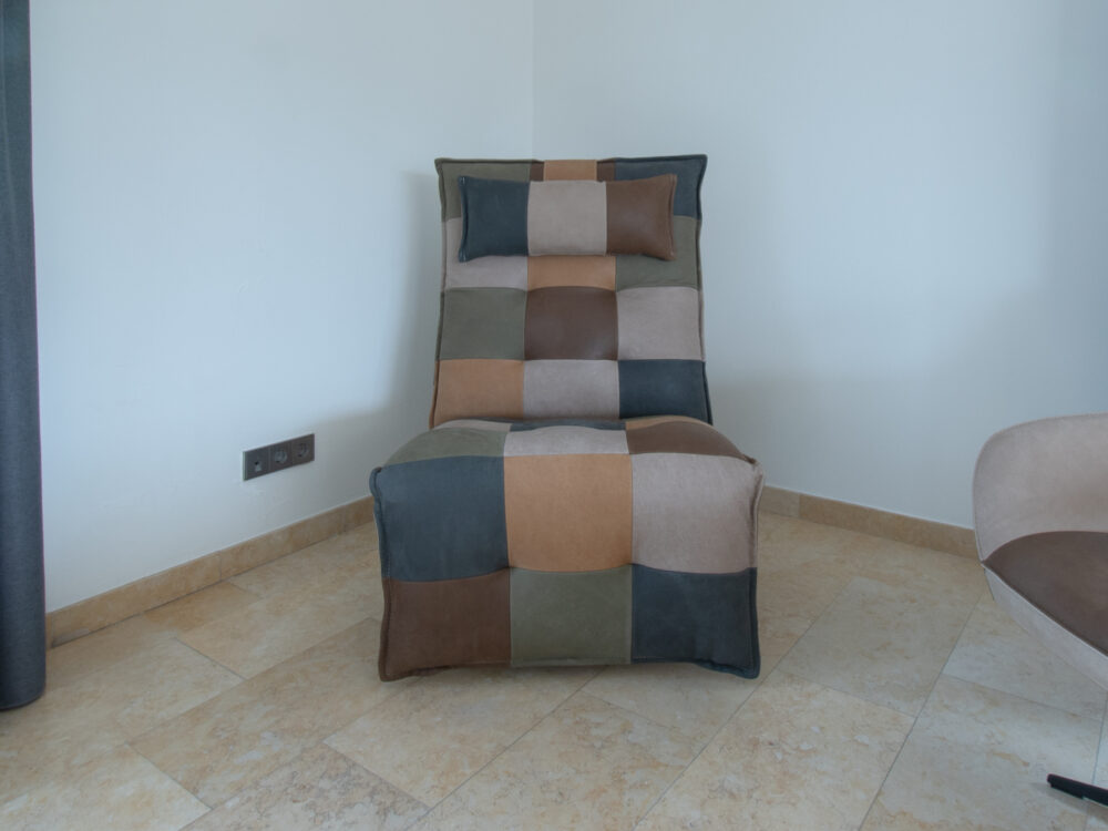 Patchwork relax stoel Luc - Afbeelding 5