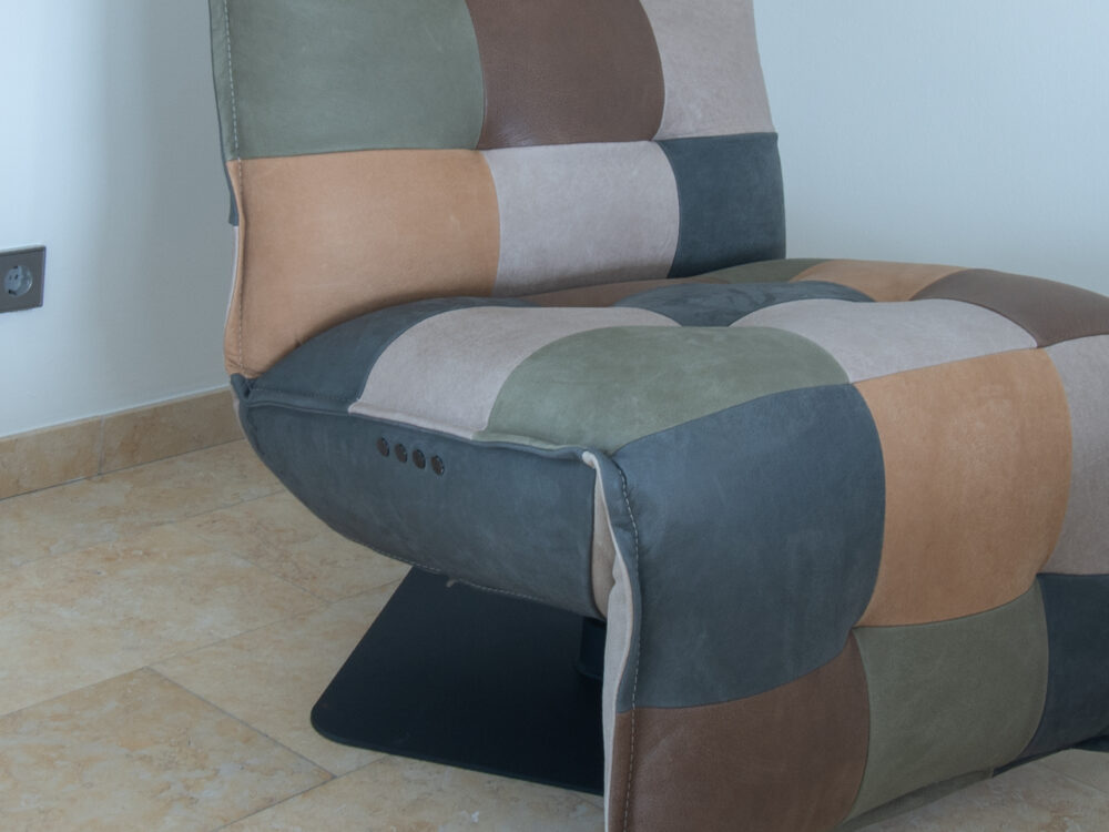 Patchwork relax stoel Luc - Afbeelding 6