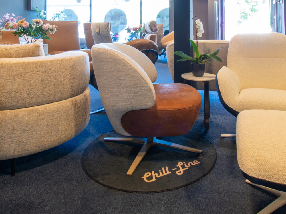 2 kleurige draaifauteuil Lavello - Afbeelding 4