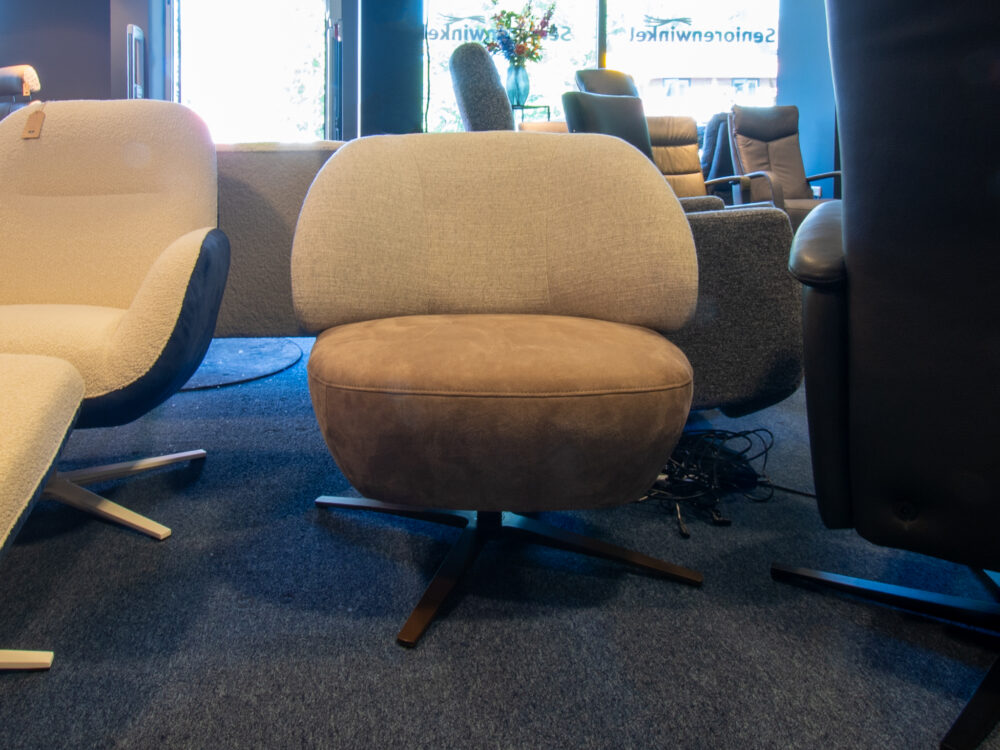 2 kleurige draaifauteuil Lavello - Afbeelding 2