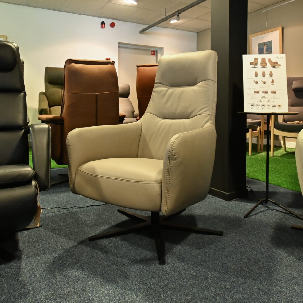 Alternative view of Leren draaifauteuil Harley Grey