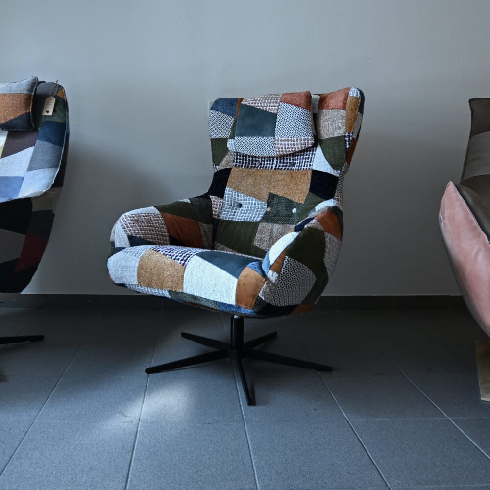 Alternative view of Patchworkstoel fauteuil in stof