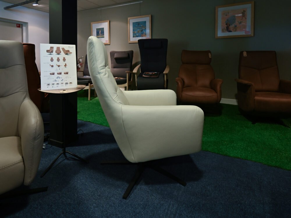 Leren draaifauteuil Harley - Afbeelding 4