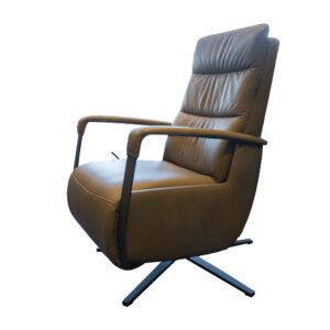 Manuele relaxfauteuil in leder