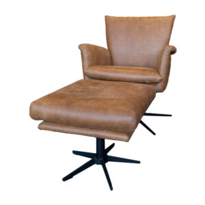 Draaifauteuil + Hocker Mira van Chill Line