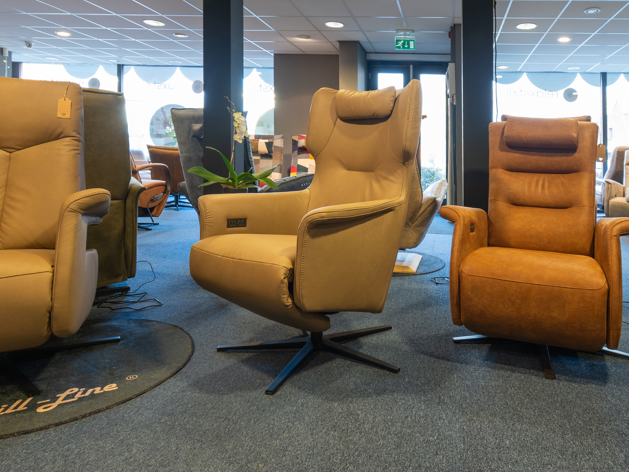 Relaxfauteuil Estefano leer - Afbeelding 2