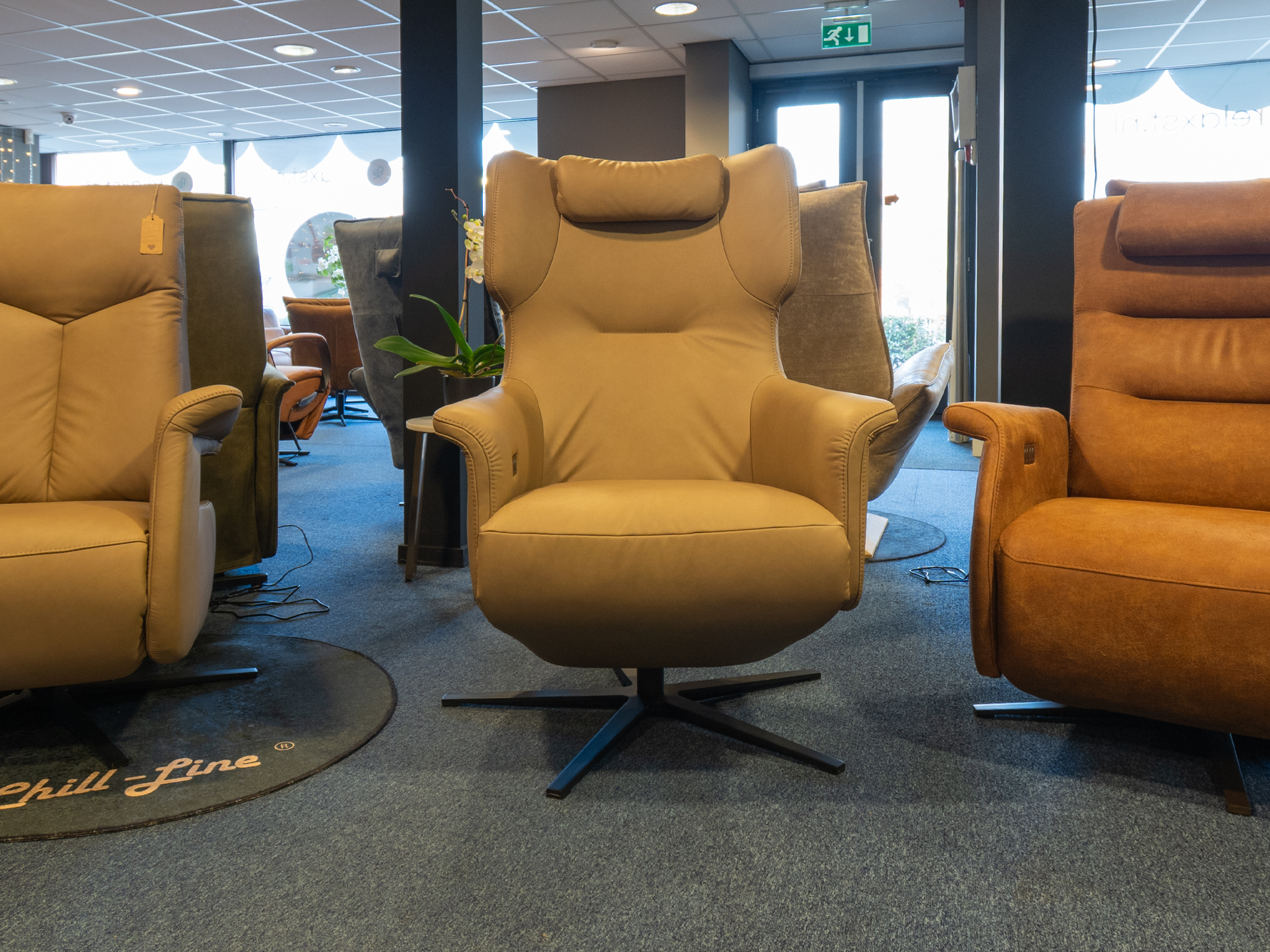 Relaxfauteuil Estefano leer - Afbeelding 5