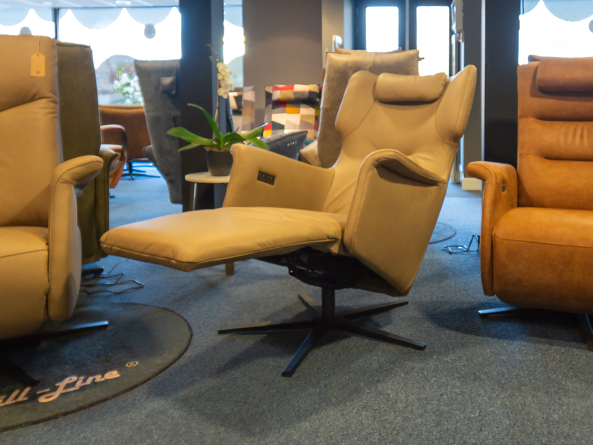Relaxfauteuil Estefano leer - Afbeelding 3