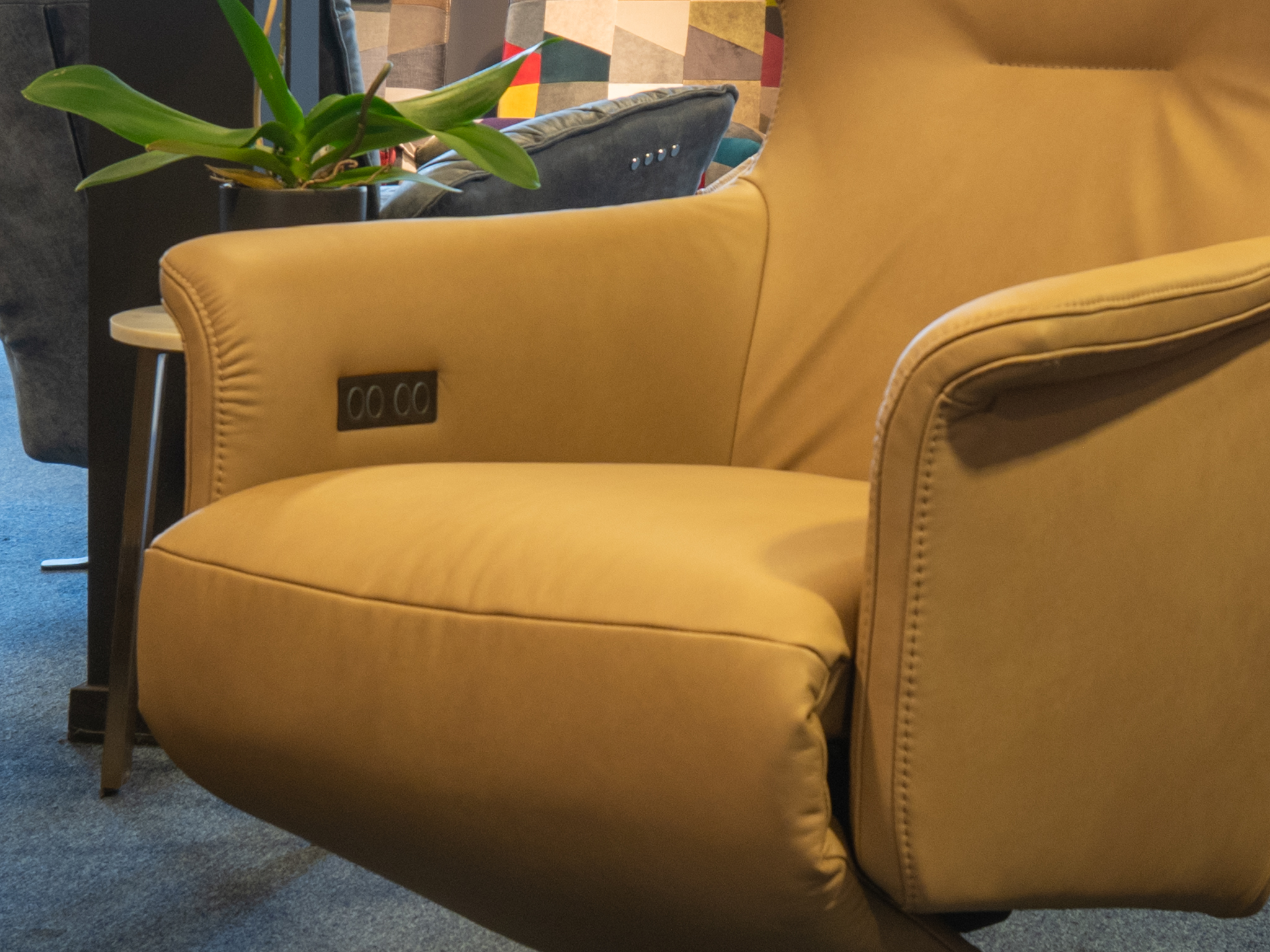 Relaxfauteuil Estefano leer - Afbeelding 4