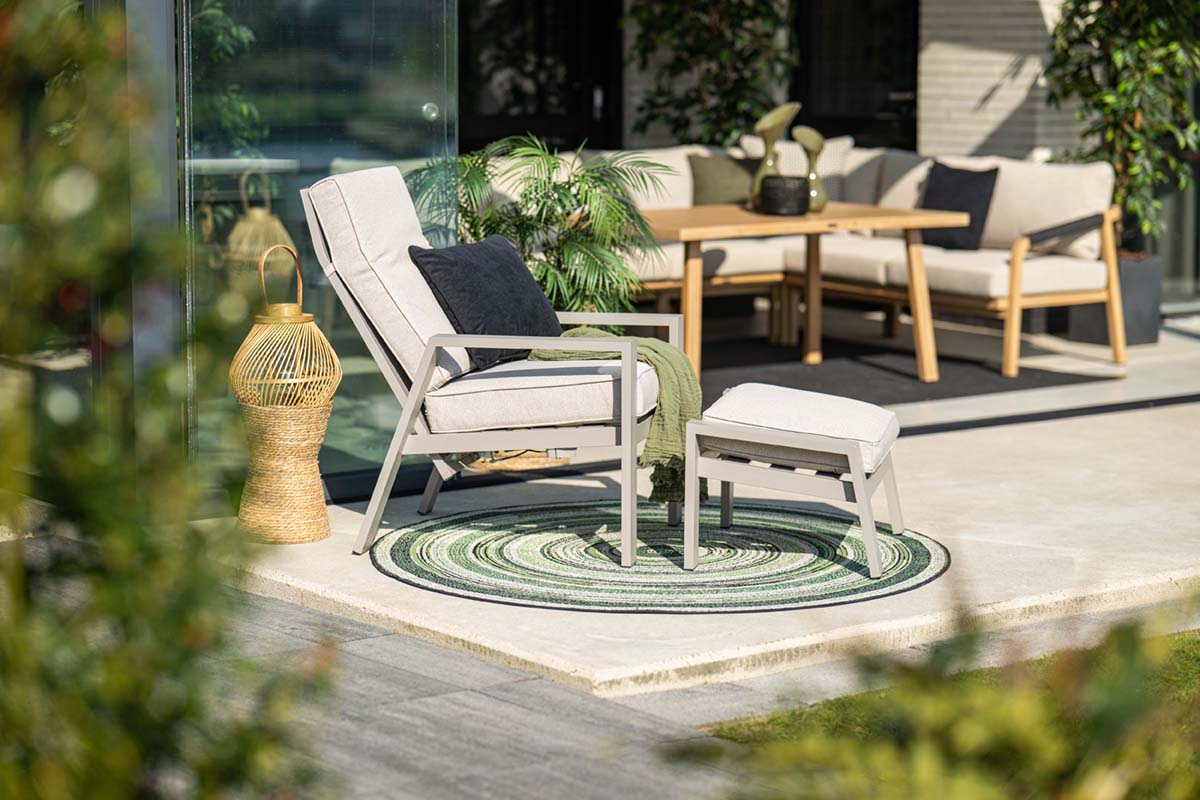 Garden Impressions Max fauteuil + voetenbank - Afbeelding 2