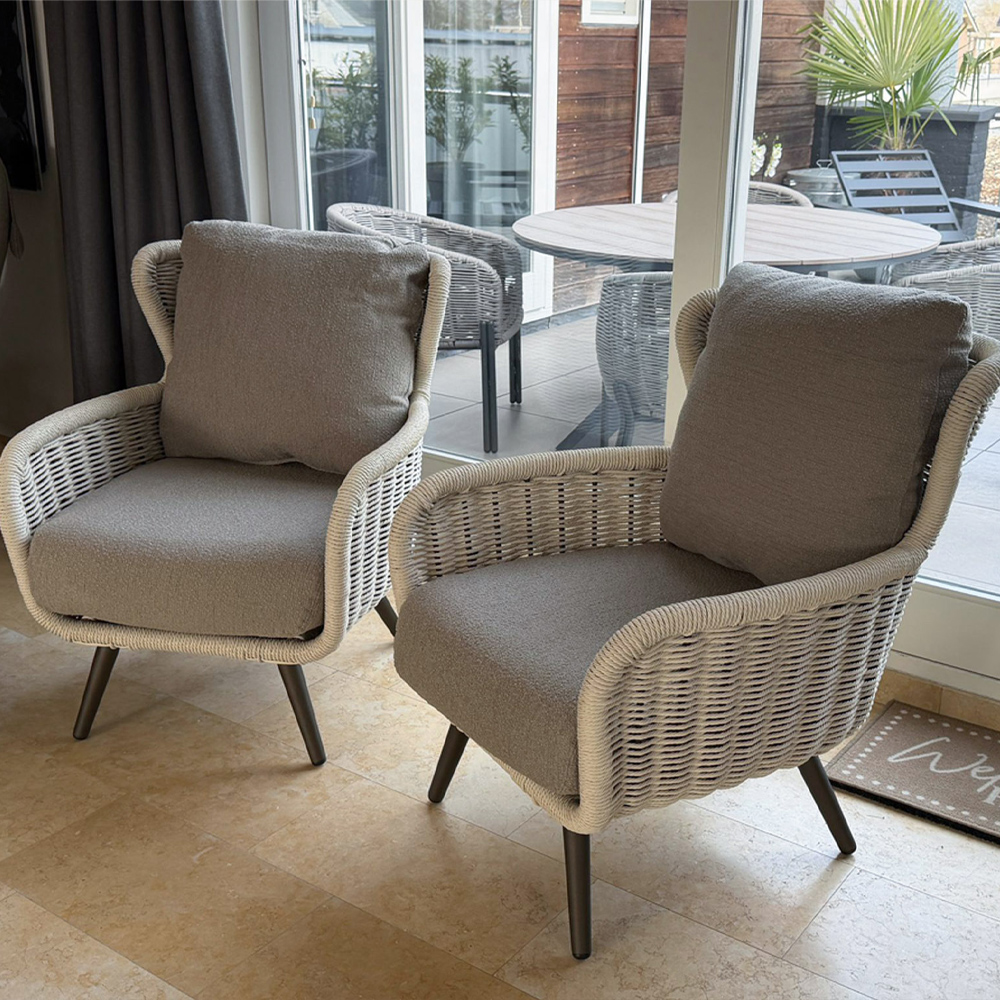 Apple Bee Key Largo lounge tuinstoelen set van 2 stuks ACTIE! - Afbeelding 3
