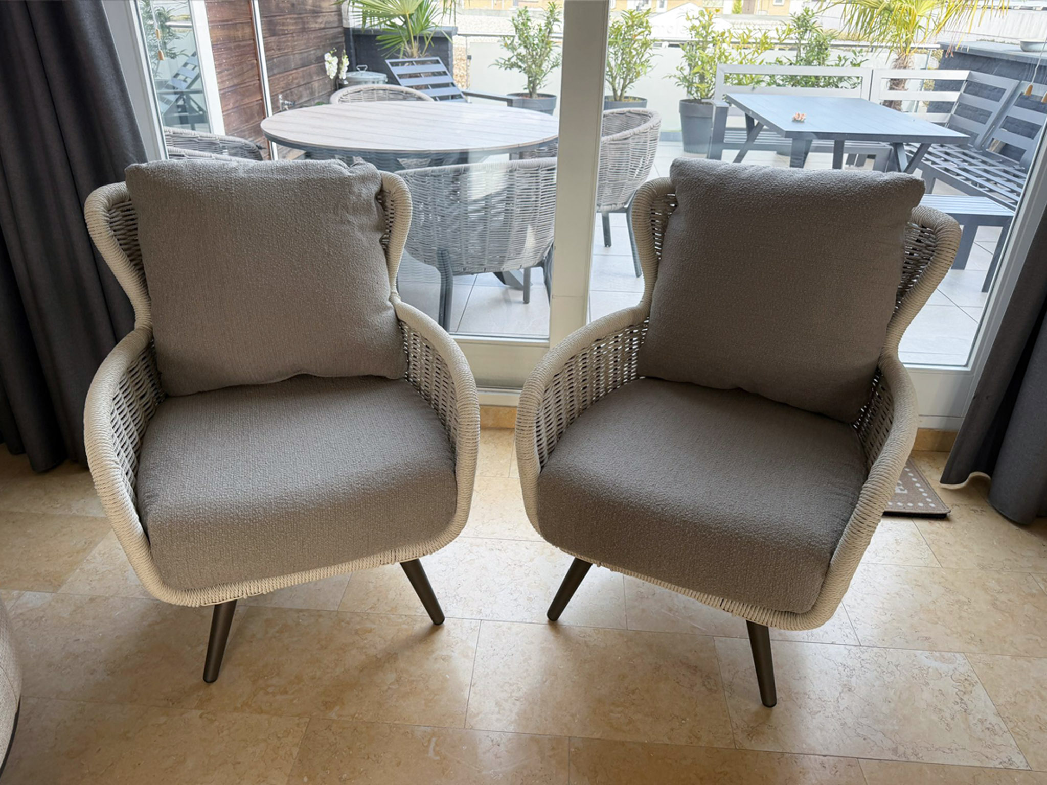 Apple Bee Key Largo lounge tuinstoelen set van 2 stuks ACTIE! - Afbeelding 4