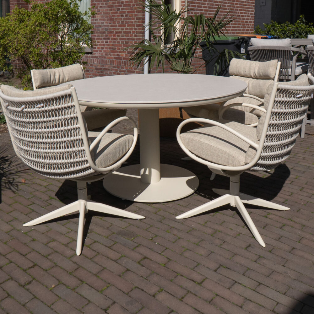 Alternative view of Apple Bee set Camp Bay stoelen + tuintafel Melville 6 delig ACTIE