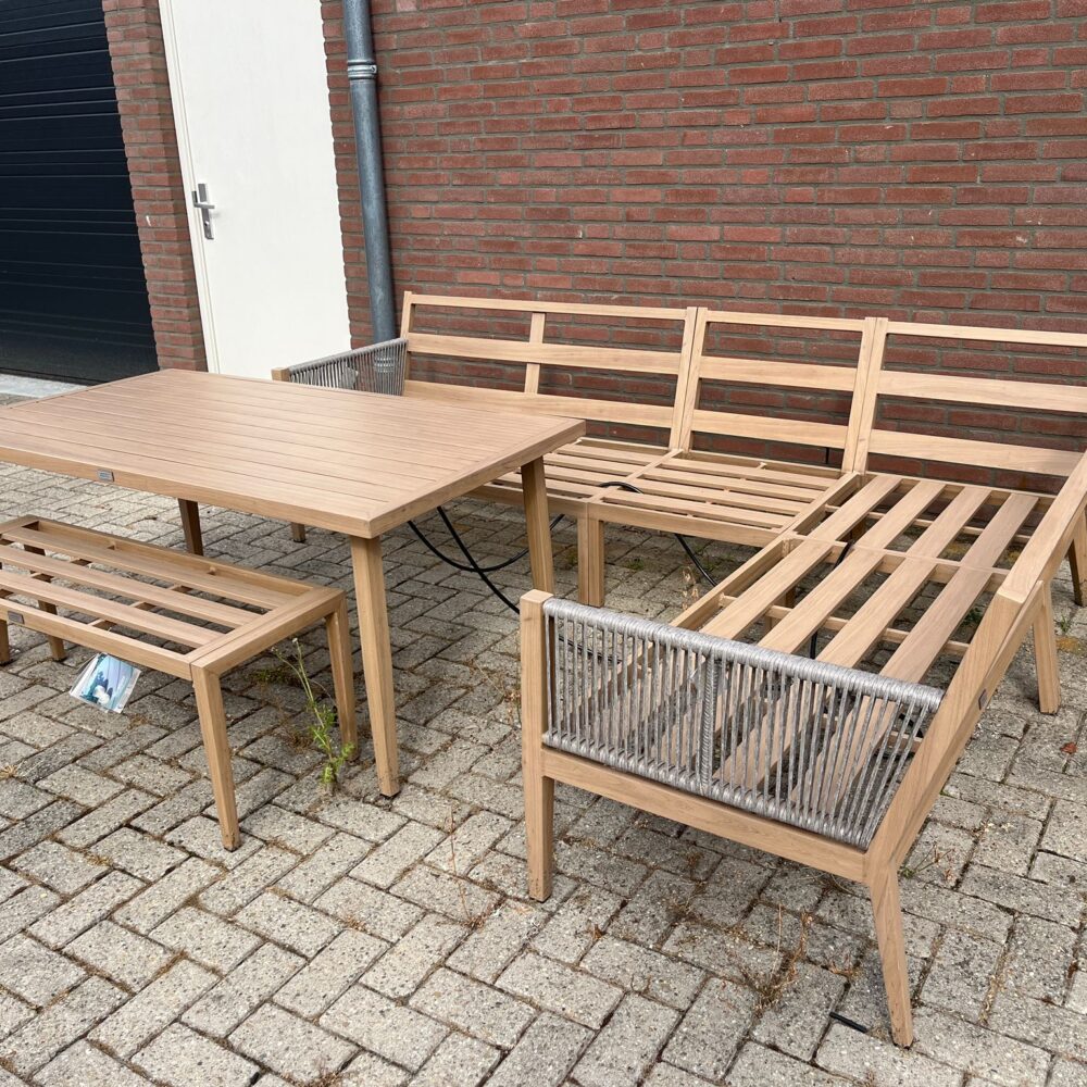Alternative view of Garden Impressions low dining loungeset Rondo 6 delig Teak ACTIE!