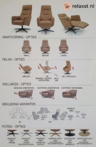 Relaxstoel en relaxfauteuil zelf samenstellen