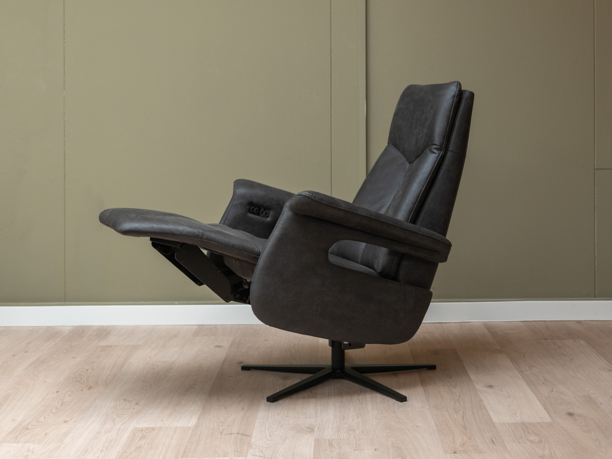 3 motorige relaxfauteuils Zeus Antraciet - Afbeelding 4