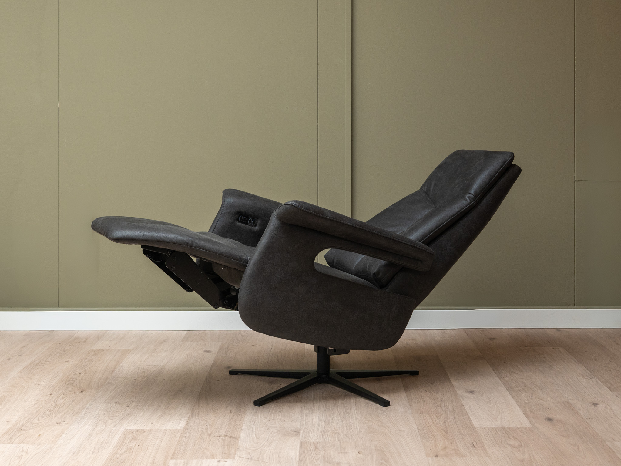 3 motorige relaxfauteuils Zeus Antraciet - Afbeelding 5