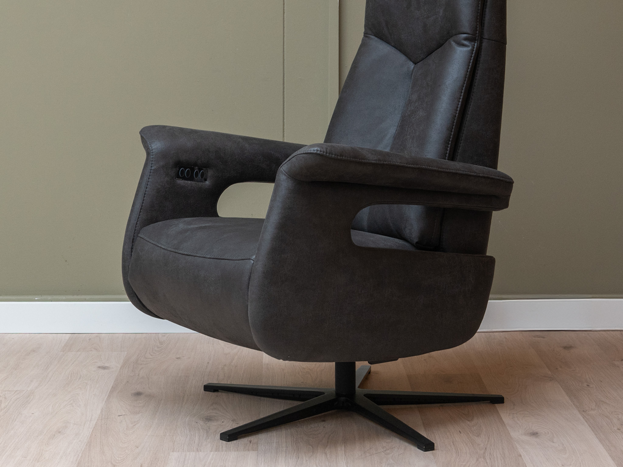 3 motorige relaxfauteuils Zeus Antraciet - Afbeelding 6
