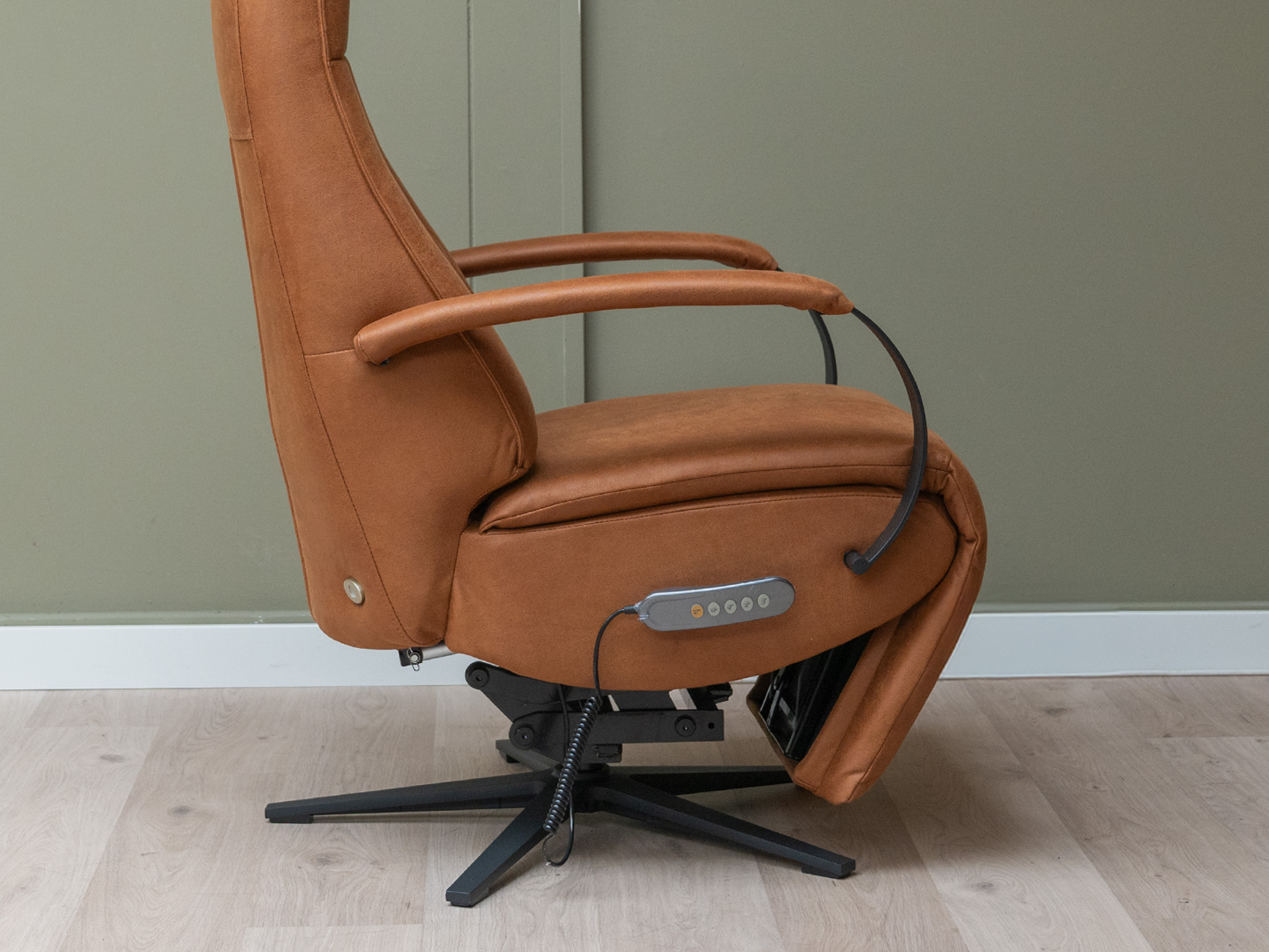Sta op stoel - Relaxfauteuil Best Cognac - Afbeelding 7